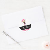 Pink Pirate Girl Birthday Stickers (Umschlag)