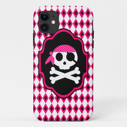 Pink Pirate Goth Phone Case (Rückseite)