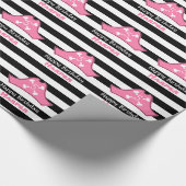 Pink Pirate Personalisiert Birthday Wrapping Paper Geschenkpapier (Ecke)