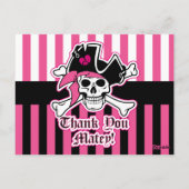 Pink Pirate Vielen Dank Karten (Rückseite)