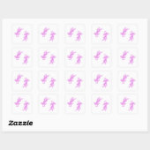 Pink Pisces Softwave Aufkleber – Sanfte Zwillingsf (Blatt)