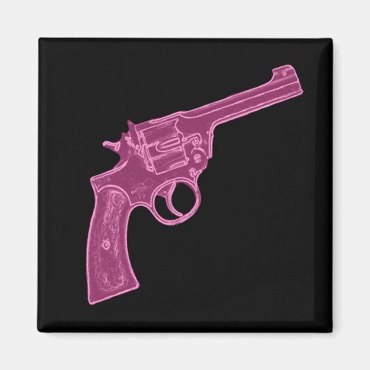 Pink Pistole Magnet (Vorne)