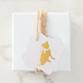 Pink Pit Bull Dog Babydusche Geschenkanhänger (Mit Box)