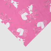 Pink Pit Bull Dog Babydusche Seidenpapier (Detail)