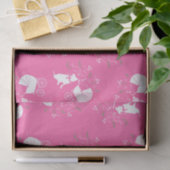 Pink Pit Bull Dog Babydusche Seidenpapier (Geschenk)