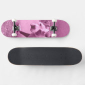 Pink Pit Bull Skateboard (Horizontal)
