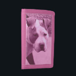 Pink Pit Bull Wallets Tri-fold Geldbeutel<br><div class="desc">Pink Pit Bull Wallet</div>