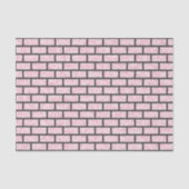 Pink Pixel Computerspiel Look Bricks Muster Seidenpapier (Vorderseite)