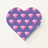 Pink Pixel Diamond Notizblock (Rückseite)