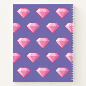 Pink Pixel Diamond Notizblock (Rückseite)