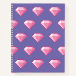 Pink Pixel Diamond Notizblock