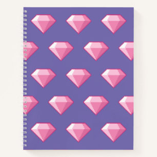 Pink Pixel Diamond Notizblock