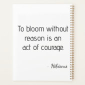 Pink pixel floral illustration planer (Rückseite)