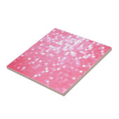 Pink Pixel Sparkle Fliese (Seite)