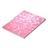 Pink Pixel Sparkle Notizblock (Rotiert)