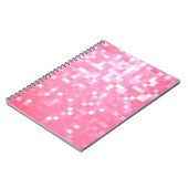 Pink Pixel Sparkle Notizblock (Linke Seite)