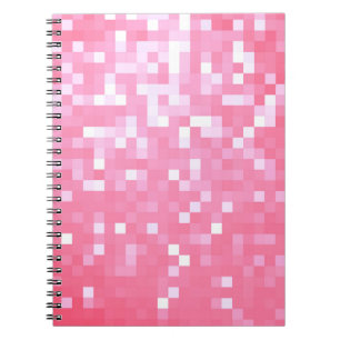 Pink Pixel Sparkle Notizblock