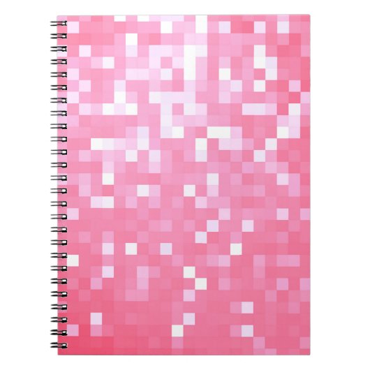 Pink Pixel Sparkle Notizblock (Vorderseite)
