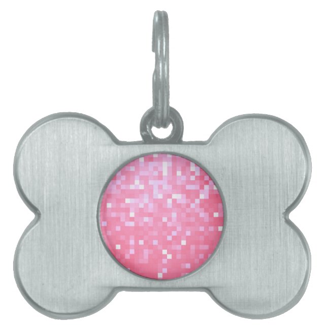 Pink Pixel Sparkle Tiermarke (Vorderseite)