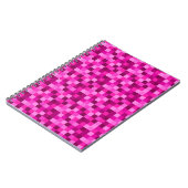 Pink Pixels Cover Notebook  Gamer Pattern Journal Notizblock (Linke Seite)