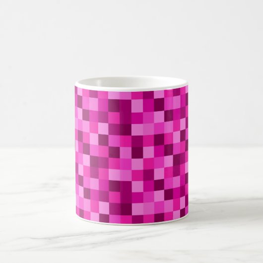 Pink Pixels Printed Coffee Mug Cup Kaffeetasse (Mittel)