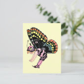 Pink Pixie Fairy Postkarte (Stehend Vorderseite)