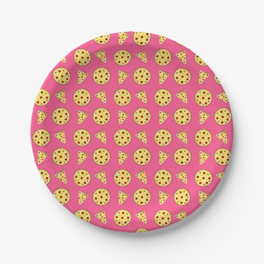 Pink Pizza Pappteller (Vorderseite)