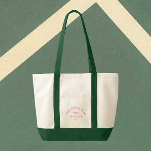 Pink PKBL Social Club Wappen Pickleball Green Tria Tragetasche