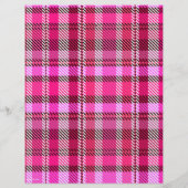 Pink Plaid Bulk Scrapbook Paper Pages Flyer (Hinten)