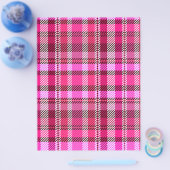 Pink Plaid Bulk Scrapbook Paper Pages Flyer (Einzeln)