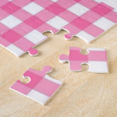 Pink Plaid Checkered Strawberry Cupcake Puzzles  (Seite)