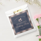 Pink Plaid Classic Rocking Horse Birthday Dessert Geschenktütchen (Versiegelt)