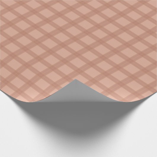 Pink Plaid  Geschenkpapier (Ecke)