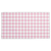 Pink Plaid Pattern Pair Of Pillowcases Kissenbezug (Vorderseite-Rechts)