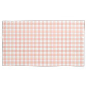Pink Plaid Pattern Pillowcase Kissenbezug (Vorderseite)