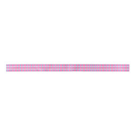 Pink Plaid Pop Satinband