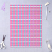 Pink Plaid Pop Seidenpapier (Basteln)