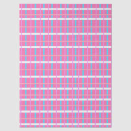 Pink Plaid Pop Seidenpapier
