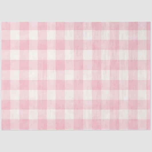 Pink Plaid  Seidenpapier (Vorderseite)