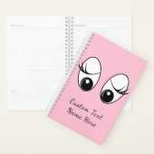 Pink Planner Funny Curry Augen mit Custom Text Planer (Anzeige)