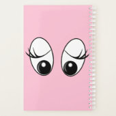 Pink Planner Funny Curry Augen mit Custom Text Planer (Rückseite)