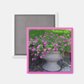 Pink Planter Magnet (Vorderseite/Rückseite)