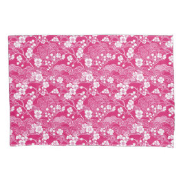 Pink Plum Blossom Chiyogami Pattern Pillowcases Kissenbezug