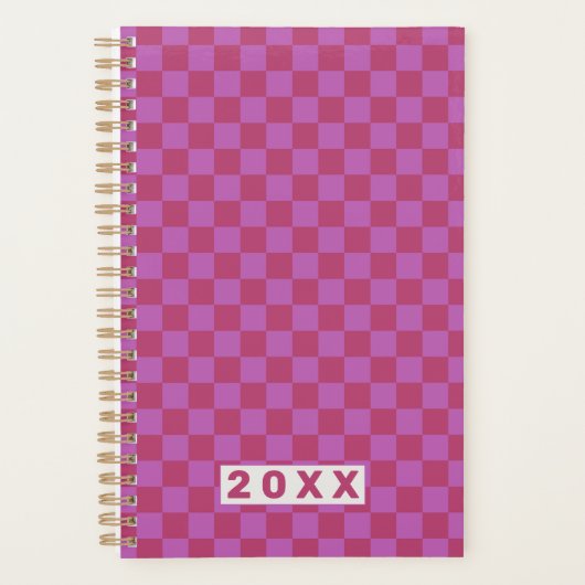Pink Plum Checkerboard Planer (Vorderseite)