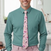 Pink Plumbing Professionelle Klempner Vater Krawat Krawatte