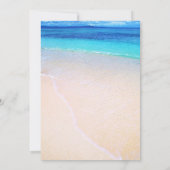 Pink Plumeria Beach Destination Brautparty © Einladung (Rückseite)