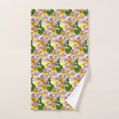 Pink Plumeria Blume Badetuch Set (Handtuch)