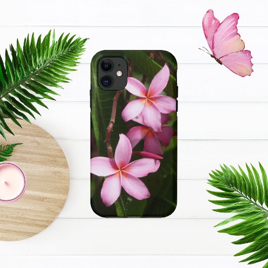 Pink Plumeria Blume Case-Mate iPhone Hülle