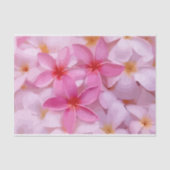 Pink Plumeria Blume Pattern Seidenpapier (Vorderseite)