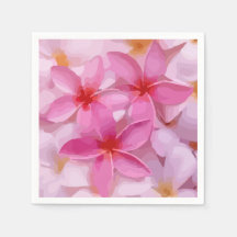 Pink Plumeria Blume Pattern